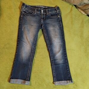 Vanity capris size 27 - premium Designer Collection Denim Blue